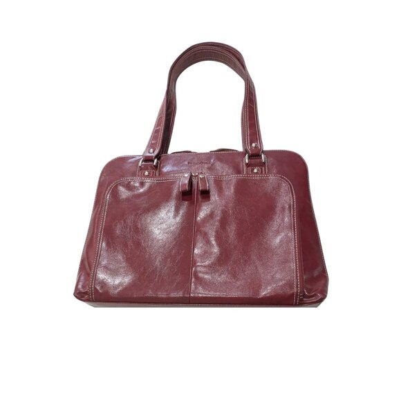 Samsonite A-Frame Laptop Tote Business Case Burgundy Style 938614 Fits 14”Laptop - Picture 2 of 11